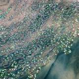 Alexa, Sequins, Teal Green, 54" Wide- 1 Yard