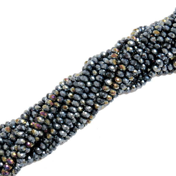 Rondelles- Hematite AB