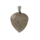 Virgin Mary Pendant, Stainless Steel, 26x21mm - 21 piece