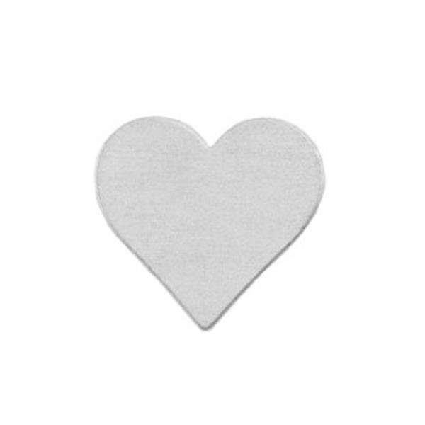 Stamping Blanks, Aluminium Heart - 3/4''