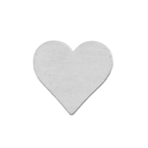 Stamping Blanks, Aluminium Heart - 3/4''