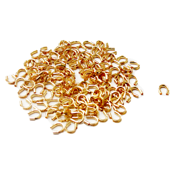 Wire Protectors, Gold Plated- 4.5mm; 100pcs