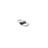 Fancy Hook & Eye Clasp, Sterling silver, 20x11mm -1 piece