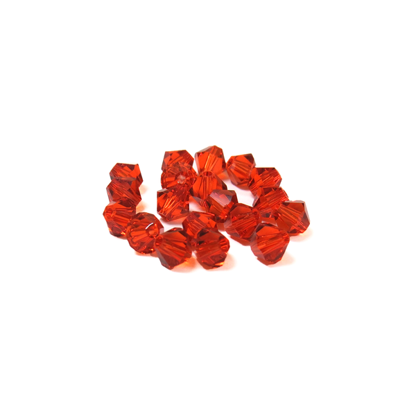 Swarovski Crystal, Bicone, 5MM - Indian Red; 20pcs