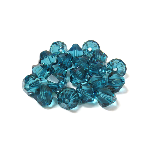 Swarovski Crystal, Bicone, 8mm - Indicolite; 20 pcs