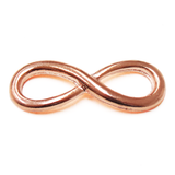 Curved Infinity Connector-Rose Gold