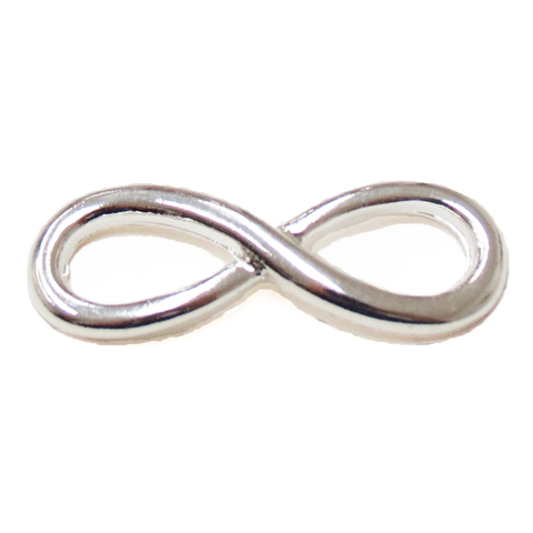 Curved Infinity Connector-Silver