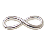 Curved Infinity Connector-Silver