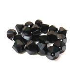 Swarovski Crystal, Bicone, 10MM - Jet; 20pcs