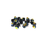 Swarovski Crystal, Bicone, 4mm - Jet AB; 20 pcs