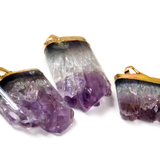 Amethyst Irregular Druzy Jumbo Pendant