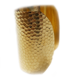 Bracelet Cuff Raw Brass, Wide & Hammered-64x65mm; 1pc