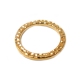 TierraCast, Gold Hammered Ring; 25mm - 1 piece