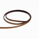 Genuine Leather Flat, 5mm-Metallic Copper; 1 foot