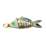 Cloissone Fish, Light Blue, 51x16mm; 1 piece