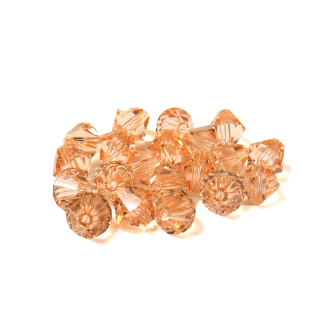 Swarovski Crystal, Bicone, 8mm - Light Peach; 20 pcs