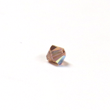 Swarovski Crystal, Bicone, 4mm - Light Smoked Topaz AB ; 20 pcs