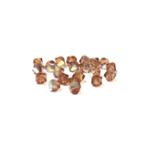 Swarovski Crystal, Bicone, 4mm - Light Smoked Topaz AB ; 20 pcs