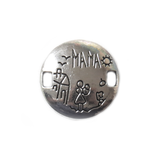 ''Mama'' Connector, 21mm, Silver - 1 piece