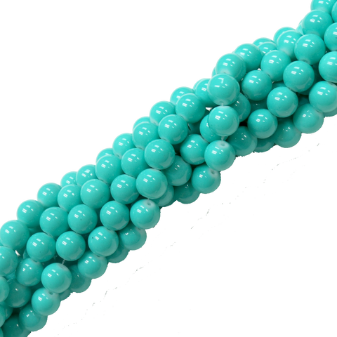 Glass Pearl- Green/Turquoise