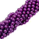 Glass Pearl- Dark Purple