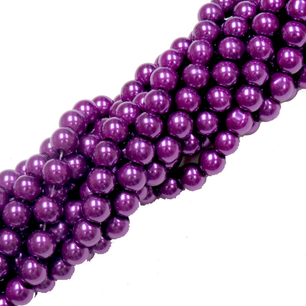 Glass Pearl- Dark Purple