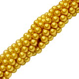 Glass Pearl- Gold