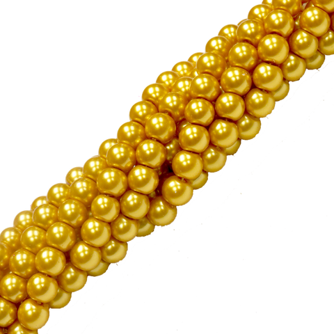 Glass Pearl- Gold