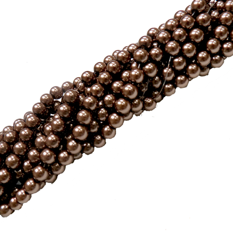 Glass Pearl- Brown