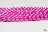 Glass Pearl- Hot Pink