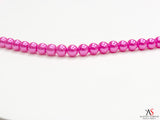 Glass Pearl- Hot Pink