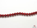 Glass Pearl- Metallic Red 8mm
