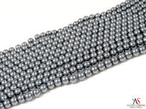 Glass Pearl- Silver/Gray
