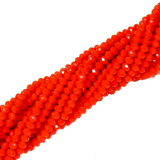 Rondelles- Red Opaque