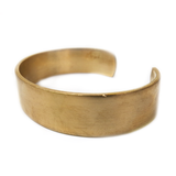 Bracelet Cuff Raw, Brass-Flat 1/2 in wide