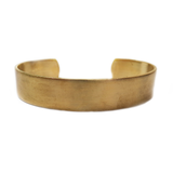 Bracelet Cuff Raw, Brass-Flat 1/2 in wide