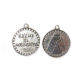Do the Miracle Charm , Antique Silver, 28mm - 1 piece