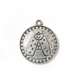 Do the Miracle Charm , Antique Silver, 28mm - 1 piece