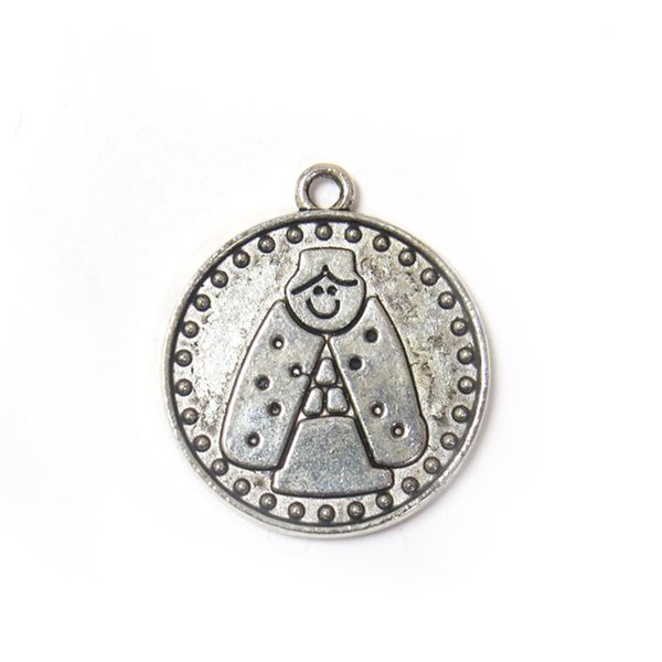 Do the Miracle Charm , Antique Silver, 28mm - 1 piece