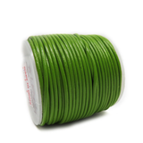 Genuine Leather, 1.5mm, Moss Green- 1 yard