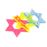 Star of David Acrylic Pendant - Neon Pink