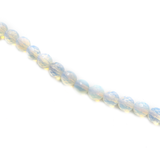 White Opal Faceted, 6mm - 1 strand