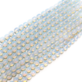 White Opal Faceted, 6mm - 1 strand