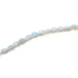 Round White Opal, 6mm - 1 strand