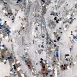 Sophie, Sequins, Silver, 54" Wide- 1 Yard