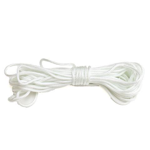 White Parachute Cord 325- 3mm; 21ft
