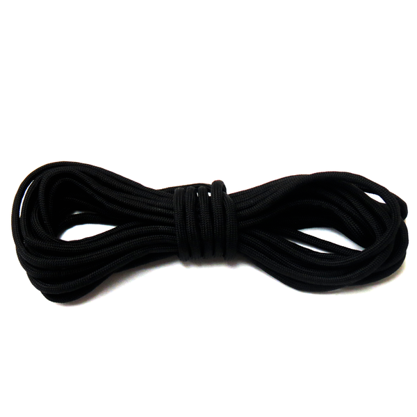Black Parachute Cord 550- 4mm; 16ft.