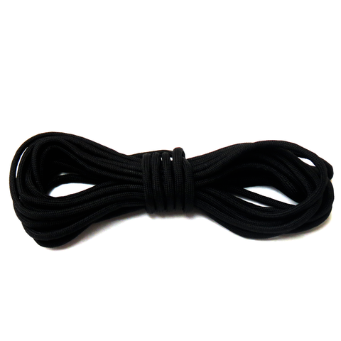 Black Parachute Cord 550- 4mm; 16ft.