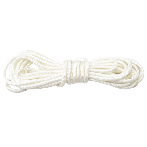 White Parachute Cord 550- 4mm; 16ft.