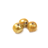 8mm; Potato, Yellow Fresh Water Pearl, Large Hole 2mm - 1 Strand